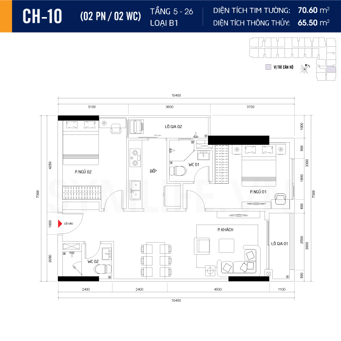 Mặt bằng dự án symlife 25 can ho CH 10 2PN 2WC 5 26